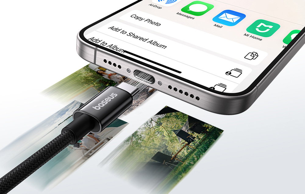 Baseus Tungsten Gold, töltőkábel USB-C - USB-C 100W 1m, fekete 5