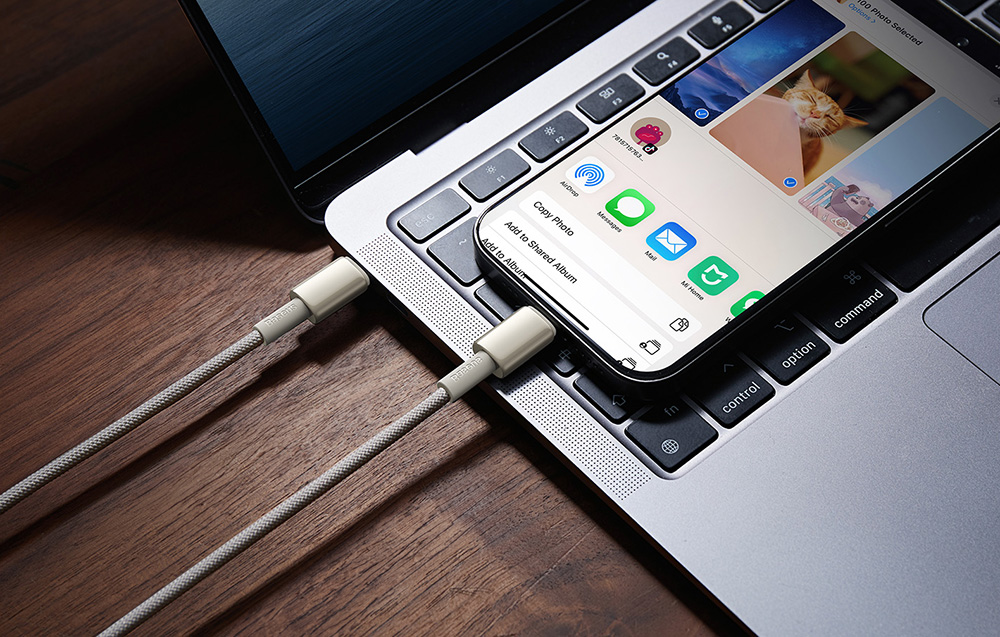 Baseus Tungsten Gold USB-C – USB-C  kábel, 100W, 2m, arany 3