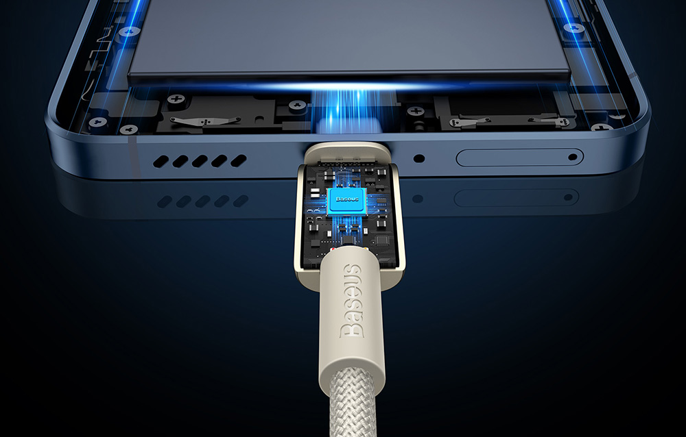 Baseus Tungsten Gold USB-C – USB-C  kábel, 100W, 2m, arany 4