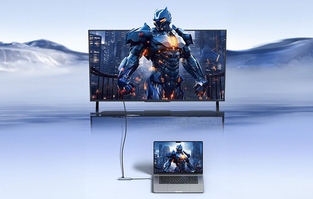 Baseus Ultra Joy Series 5 az 1-ben hub, USB-C - HDMI, USB3.0x2, PD, RJ45 (szürke) 3