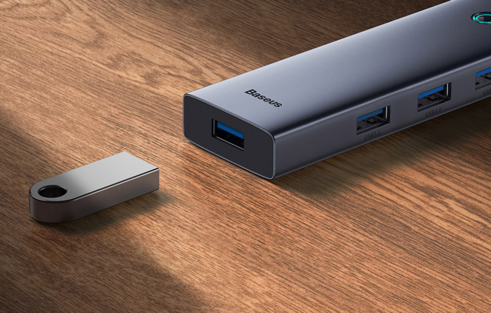 Baseus UltraJoy 4 az 1-ben Hub USB-A+4xUSB 3.0 (űrszürke) 2