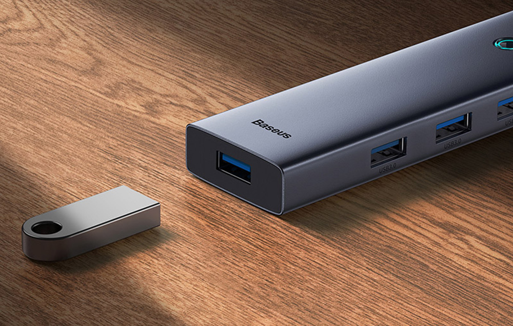 Baseus UltraJoy USB-C  4 az 1-ben USB 3.0 (szürke) 1