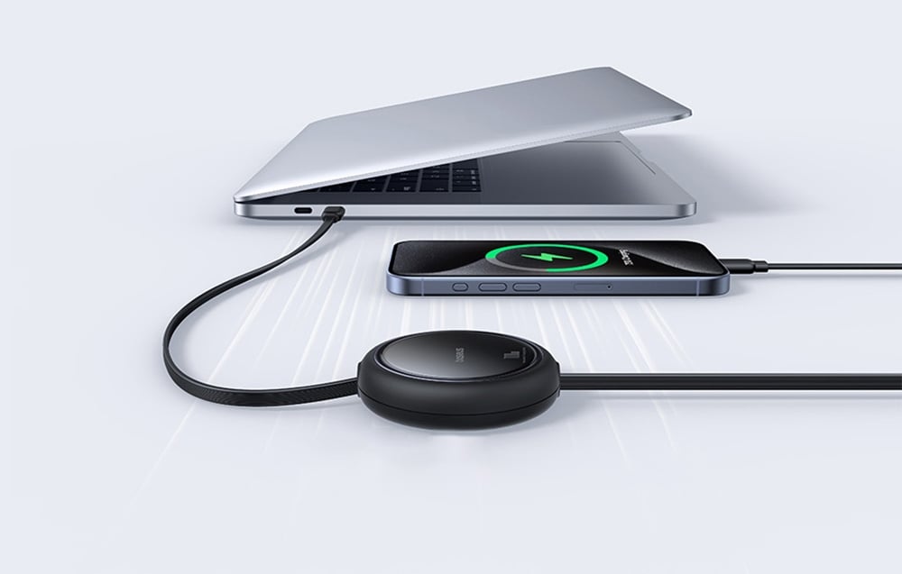 Baseus USB-C 2W1 Baseus Bright Mirror kábel, C+C, 100W, 1m, fekete 1
