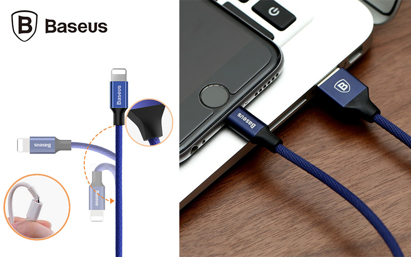 Baseus Yiven Lightning 1,8 m 2A kábel (piros) 1