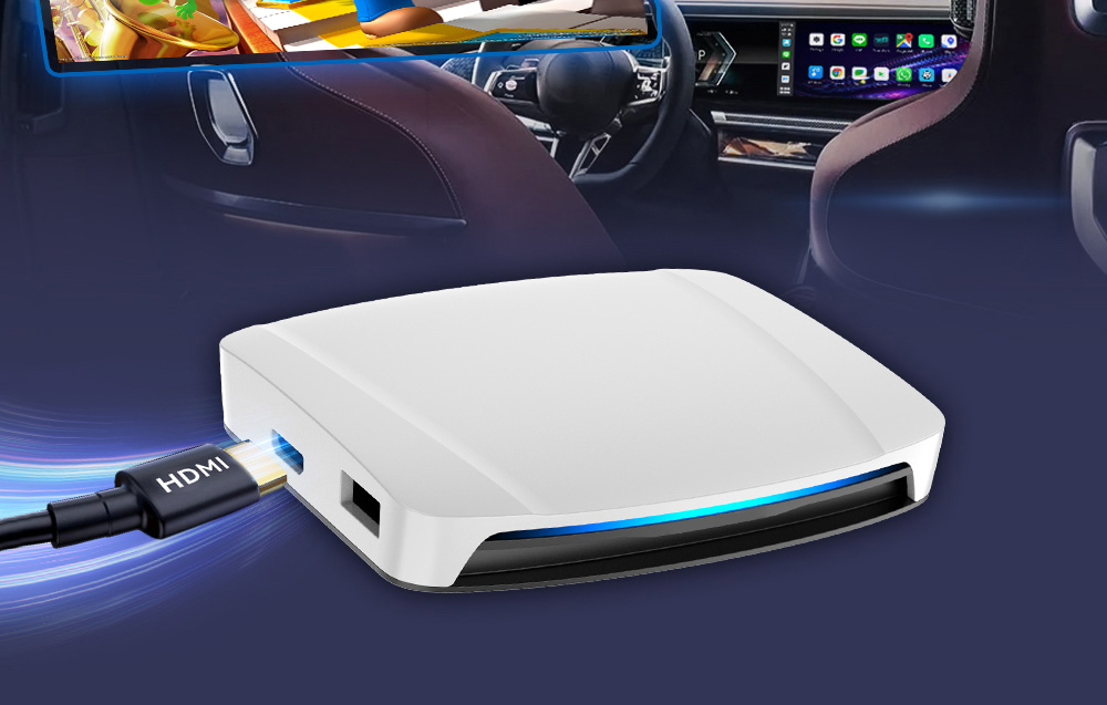 Carlinkit CPC200-Tbox UHD vezeték nélküli adapter, Carplay/Android, fehér 1