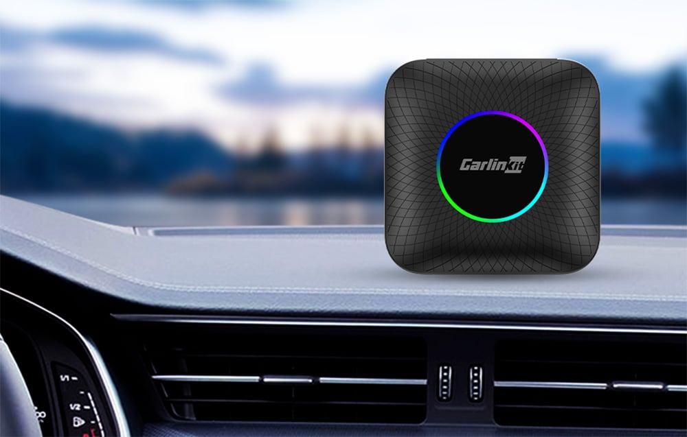 Carlinkit TBOX PLUS LED vezeték nélküli adapter, 4G/64G, Apple Carplay/Android Auto, fekete 3