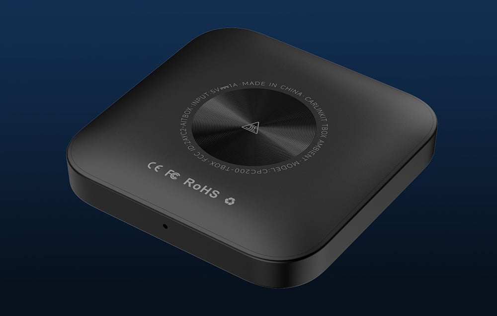 Carlinkit TBOX PLUS LED vezeték nélküli adapter, 4G/64G, Apple Carplay/Android Auto, fekete 5