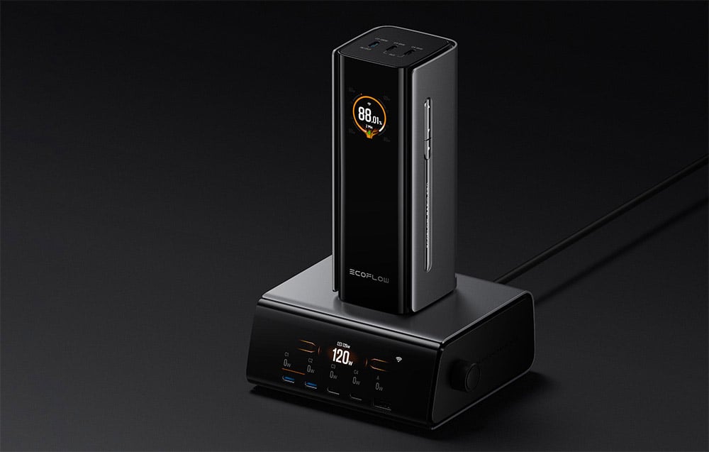 EcoFlow RAPID Pro 320W-os dokkolóállomás, 4xUSB-C, 1xUSB-A, GaN 5