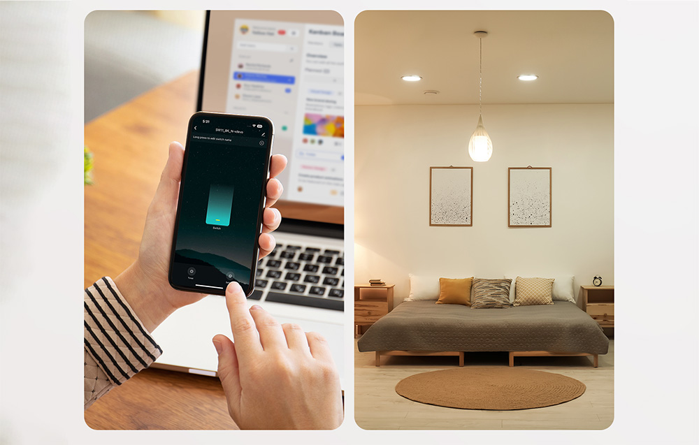 Gosund SLS2 Smart Touch kétáramkörös kapcsoló, WiFi, nullavezeték nélkül is 2