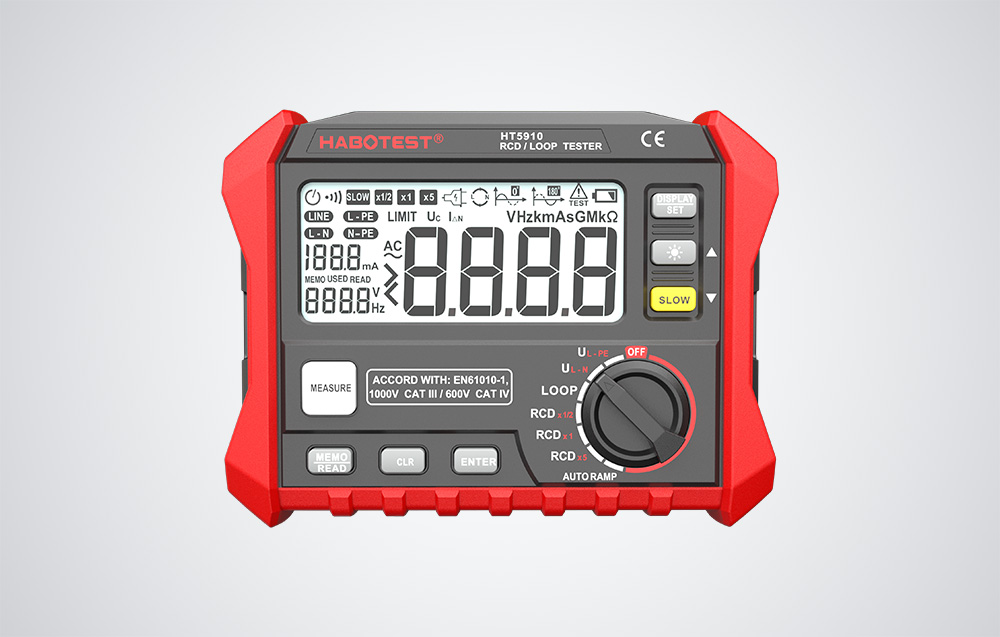Habotest HT5910 digitális földelési ellenállás mérő 2