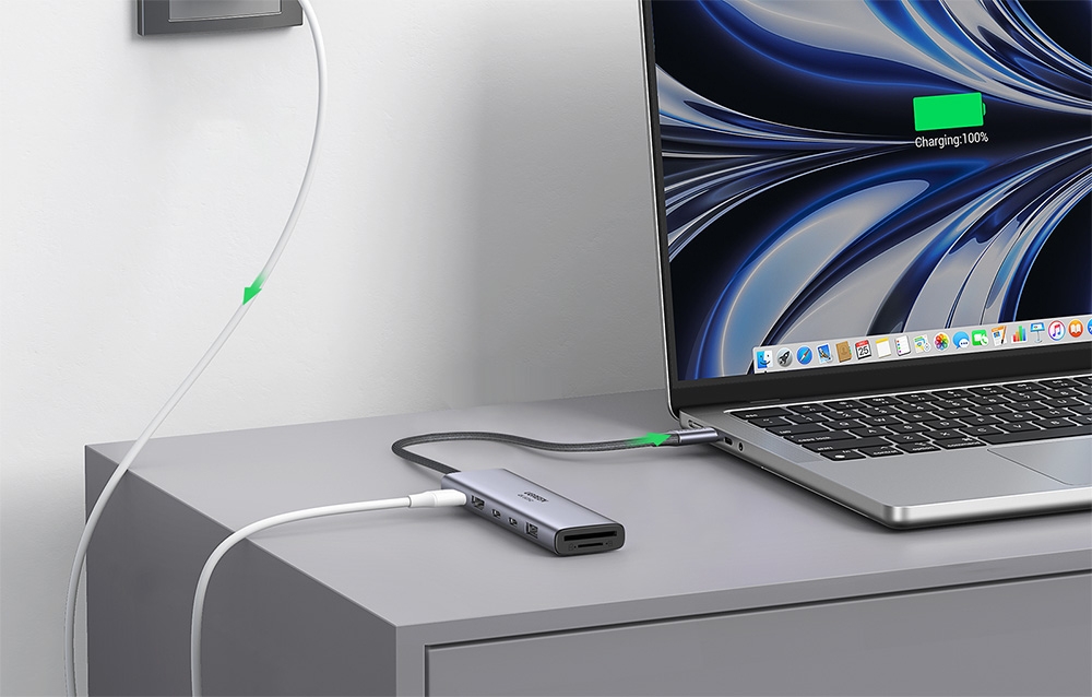 Hub / Adapter Ugreen Revodok 7in1 USB-C to 2x USB-C 3.2, USB-A 3.2, HDMI 4K 60Hz, SD/TF, PD 100W 2
