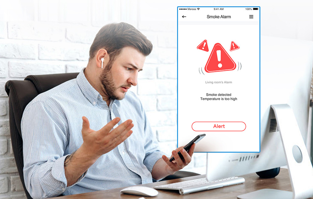 Intelligens füstjelző Meross GS559A (HomeKit) 5
