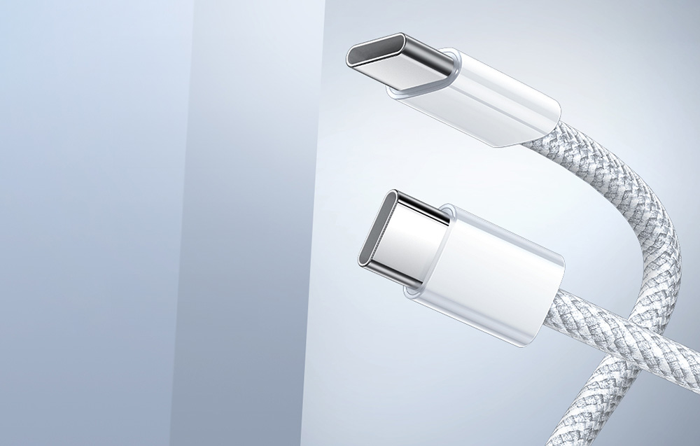 Mcdodo CA-5690 kábel, USB-C - USB-C, 60W, 1,0m, fehér 1