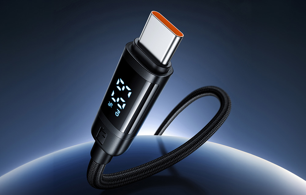 Mcdodo CA-5780 adatkábel, USB-C - USB-C, 60W, 1,2m, fekete 1
