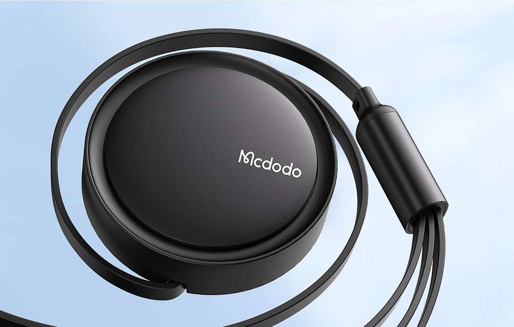 Mcdodo CA-7257 kábel, USB - USB-C / Lightning / Micro USB, 3:1, 3,5A, 1,2m, zöld 5