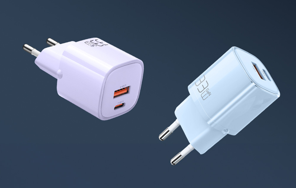 Mcdodo CH-0154 GaN töltő, USB-C, USB-A, 33W, kék 2