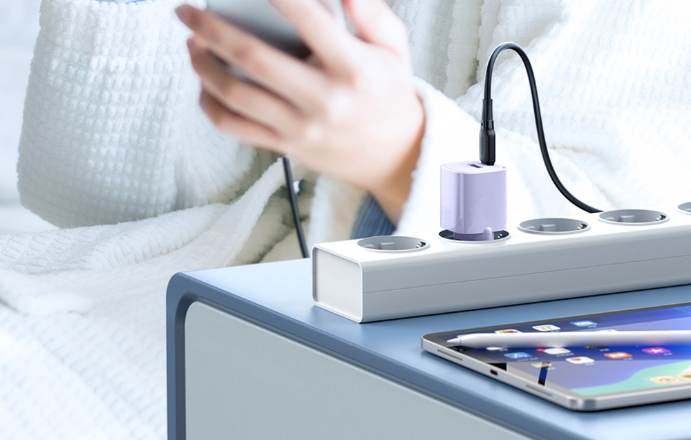 Mcdodo CH-0154 GaN töltő, USB-C, USB-A, 33W, kék 3