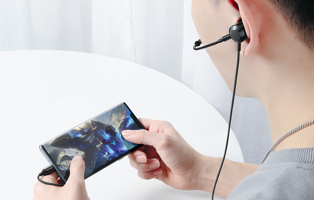 Mcdodo HP-1340 gaming fejhallgató mikrofonnal, USB-C, fekete 3