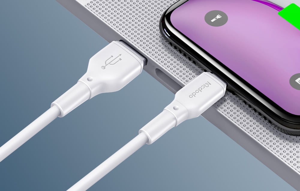 Mcdodo JCA-7270 kábel, USB-A - Lightning, 1,2m, fehér 2