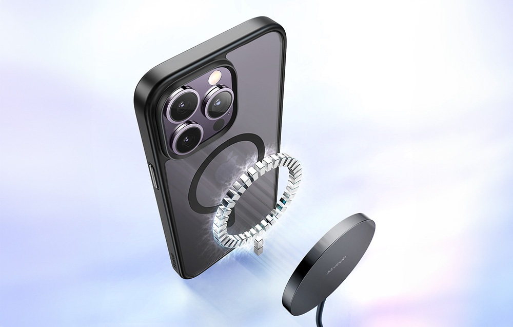 McDodo Magnetic Case mágneses tok iPhone 15 Plus-hoz, fekete 1