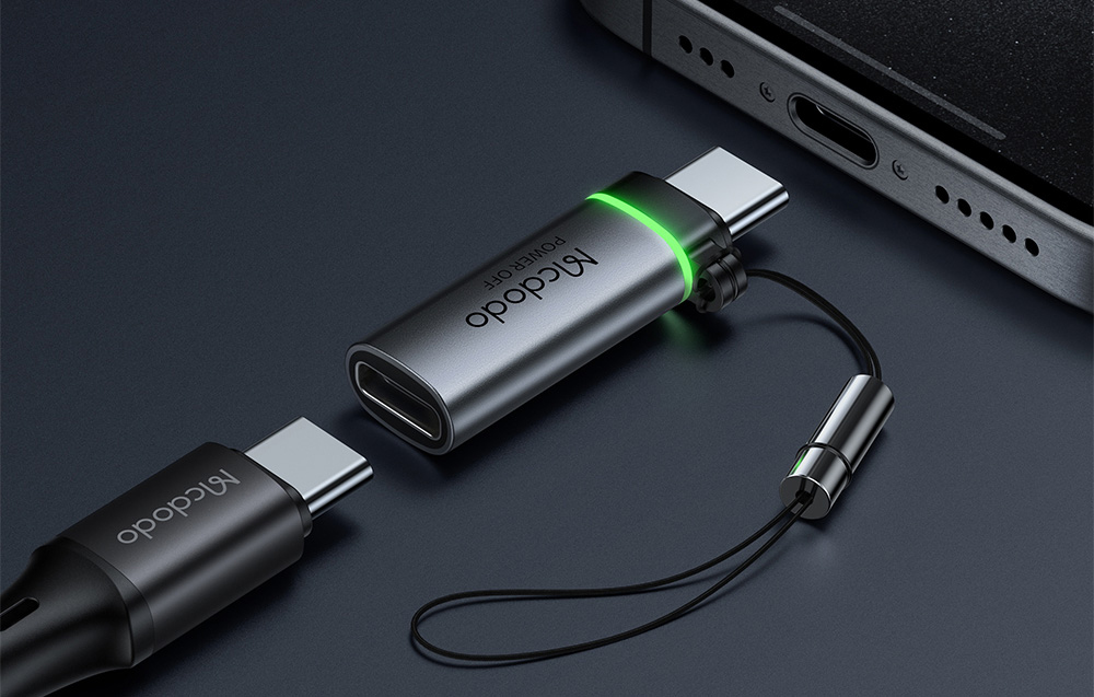 Mcdodo OT-2450 adapter, USB-C - USB-C, automatikus kikapcsolás 5