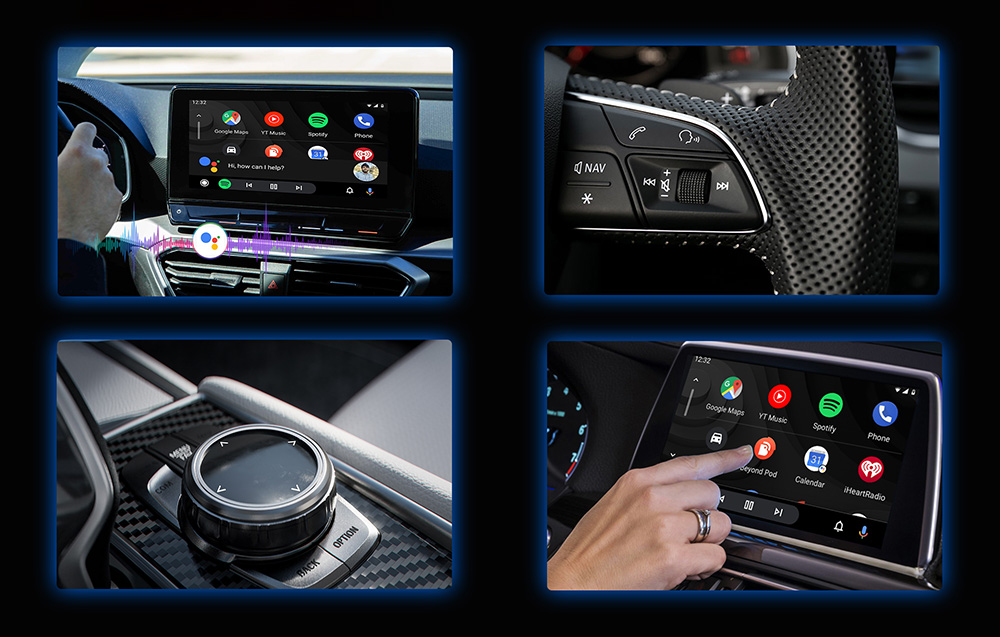 Ottocast CA400-S adapter, 4:1, Carplay/Android, fekete 2