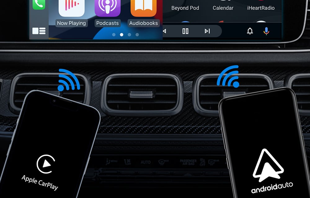 Ottocast CA400-S adapter, 4:1, Carplay/Android, fekete 3