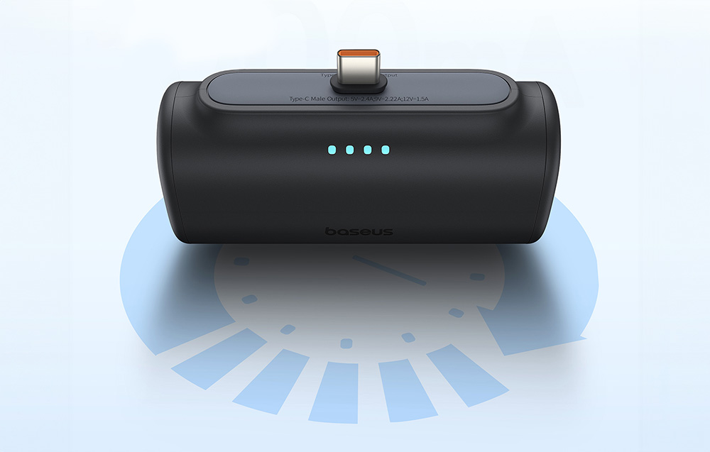 Powerbank Baseus Compact 5000mAh, 20W, USB-C, fekete 4