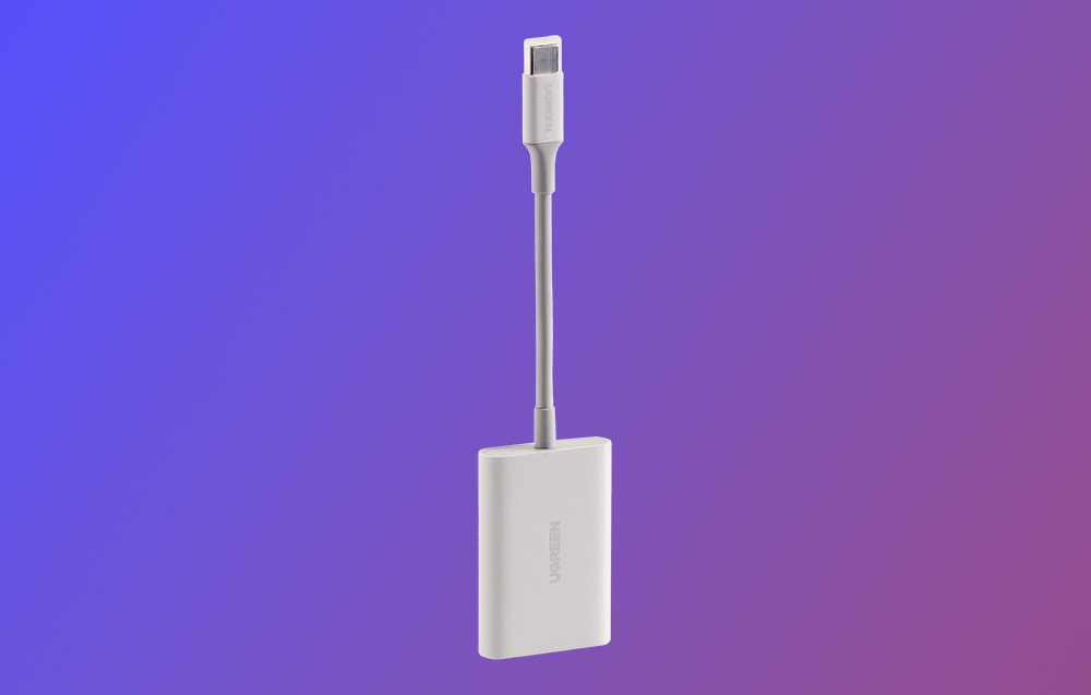Ugreen CM265 kártyaolvasó, 2:1, USB-C, fehér 2