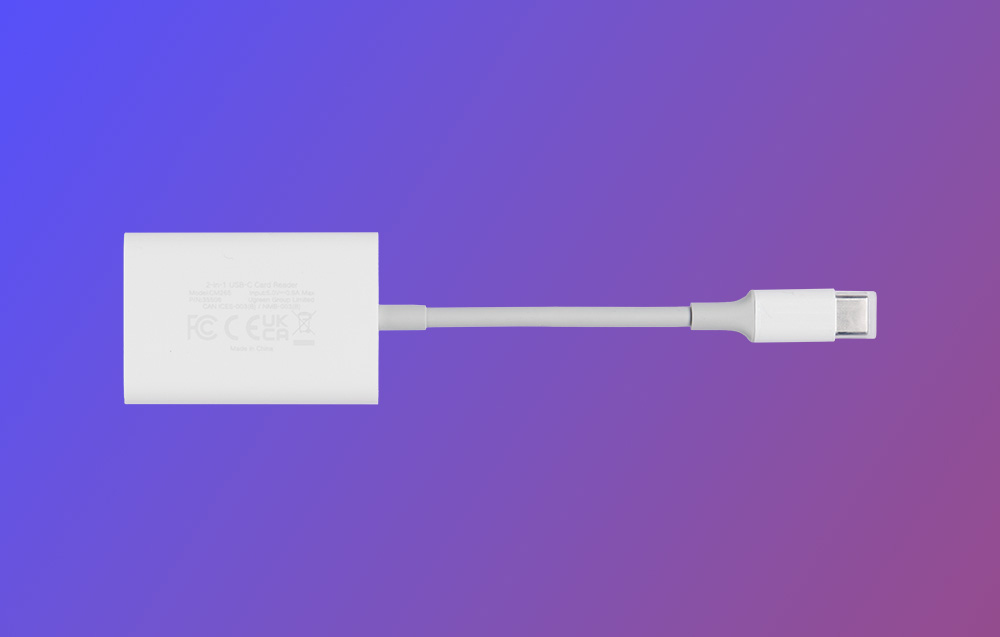 Ugreen CM265 kártyaolvasó, 2:1, USB-C, fehér 5
