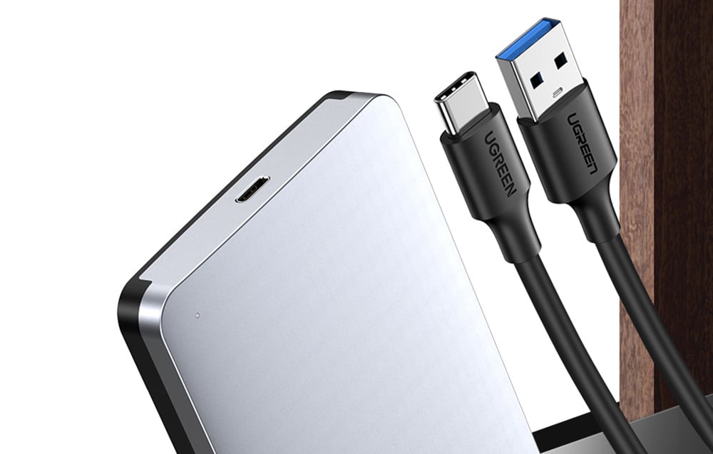 Ugreen CM300, 2,5″ SATA HDD / SSD, 6 Gbps, USB-C 3.1 Gen2, szürke 2