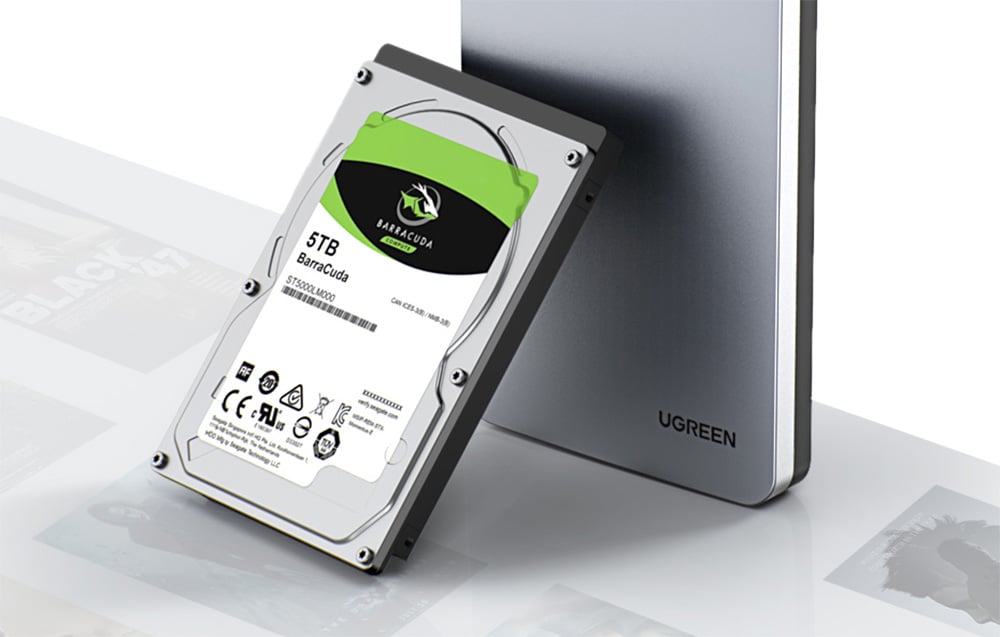Ugreen CM300, 2,5″ SATA HDD / SSD, 6 Gbps, USB-C 3.1 Gen2, szürke 4