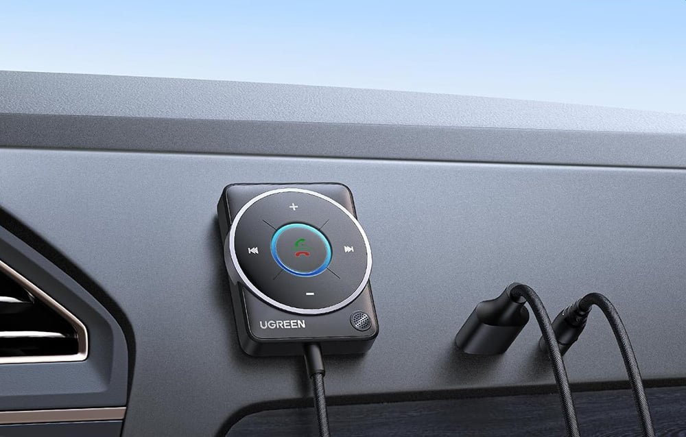 Ugreen CM723 Bluetooth 5.4 adapter, USB, 3.5mm mini jack, beépített mikrofon, fekete 1