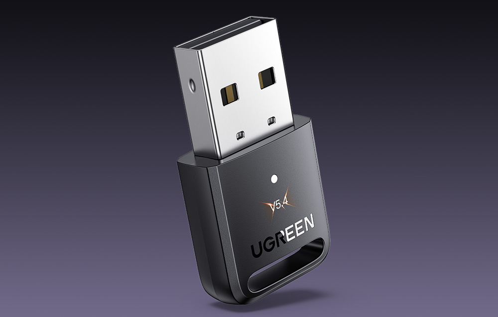 Ugreen CM748 Bluetooth adapter/receiver, Bluetooth 5.4, USB , 20m hatótáv, fekete 1