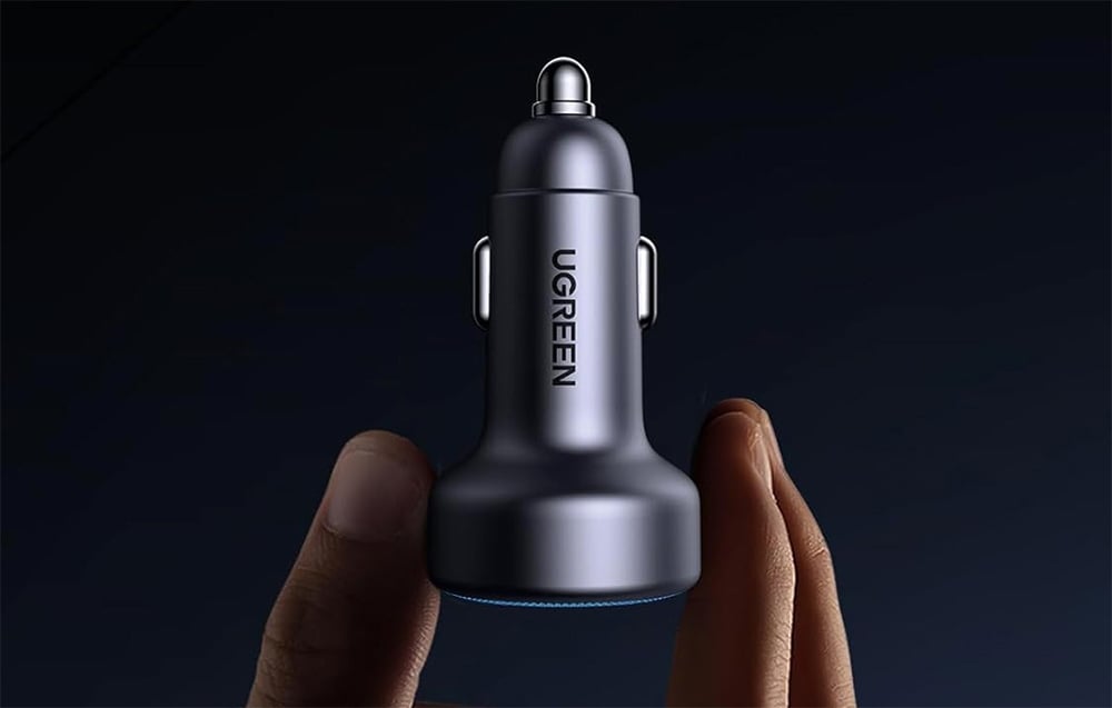 UGREEN EC307 autós töltő, USB + 2X USB-C, 30W, fekete 6