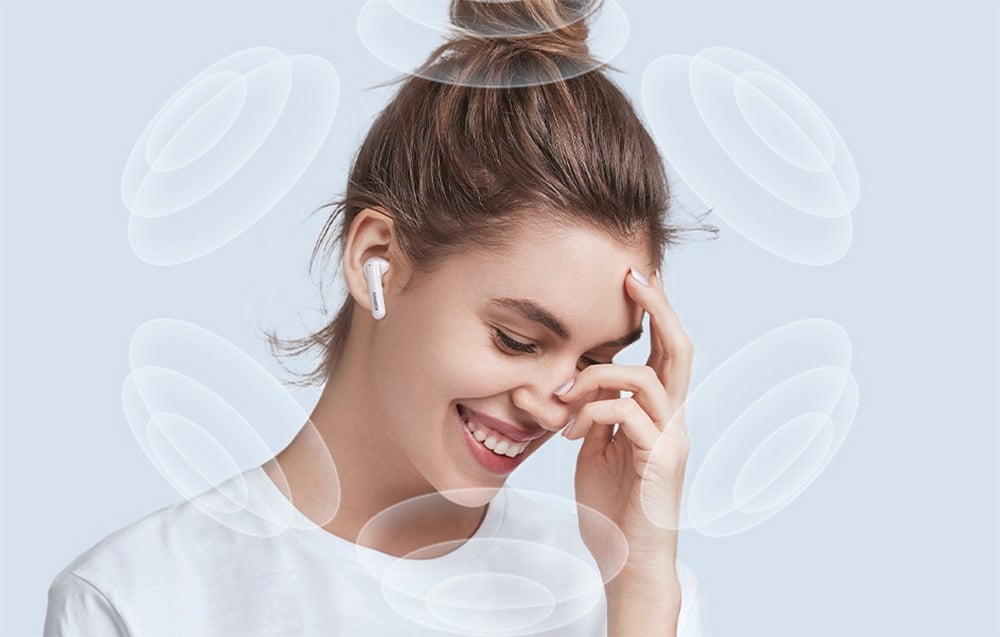 UGREEN EchoBuds HiTune T6 Magic TWS fülhallgató, fehér 3
