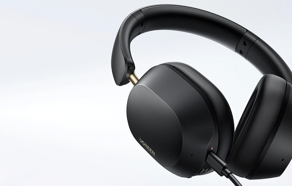Ugreen HiTune Max 5C vezeték nélküli fejhallgató, hibrid ANC, Bluetooth 5.4, fekete 5