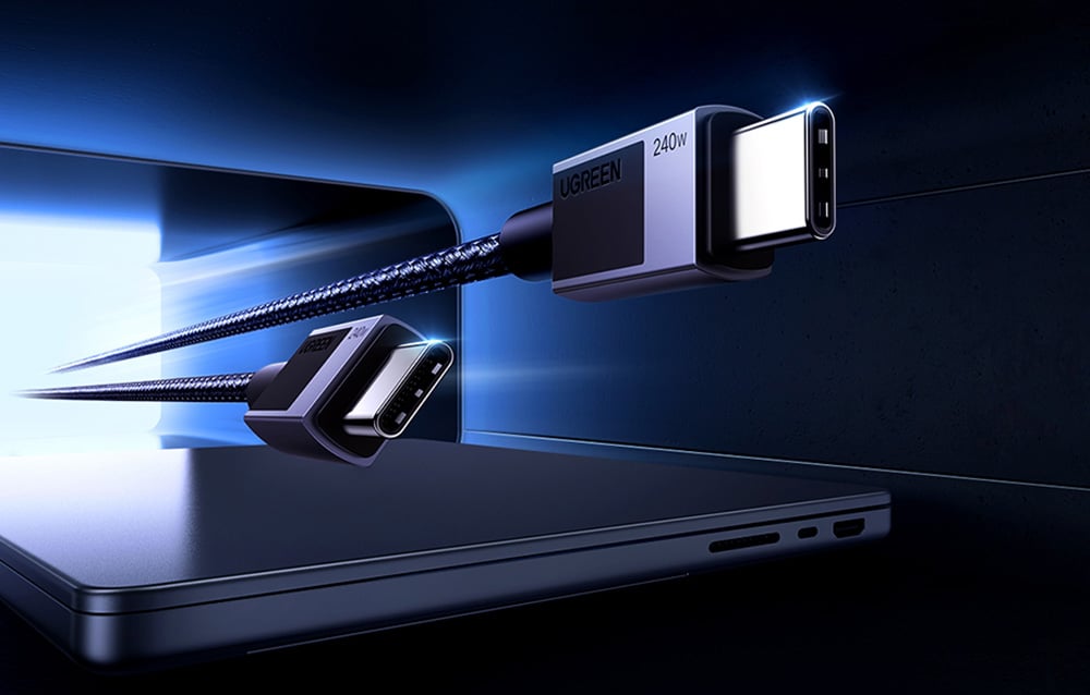 Ugreen L513 gyorstöltő kábel, USB-C - USB-C, PD, 2m, szürke 1