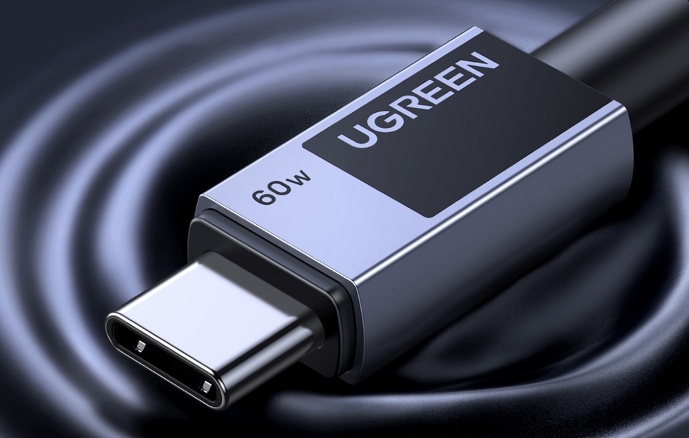 Ugreen L524 kábel, PD 3A, 1m, USB-C USB-C, szürke 6