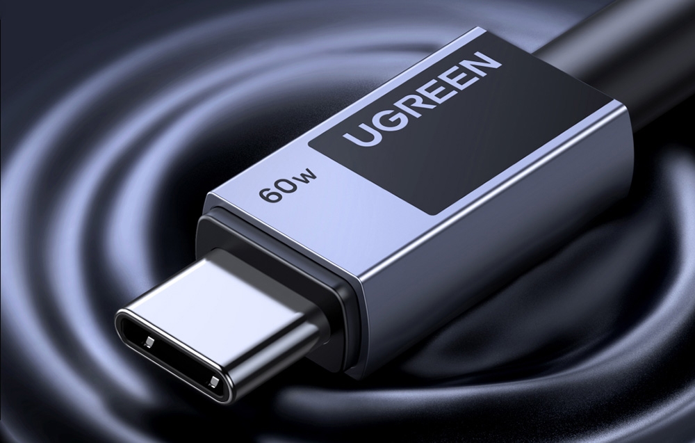 Ugreen L524 kábel, USB-C 2.0 és USB-C 2.0, PD 3A, 3m, szürke 6