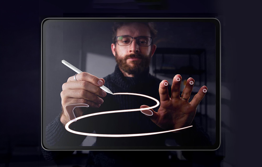Ugreen LP707 aktív stylus Apple iPadhez, USB-C, Bluetooth 5.0, fehér 5