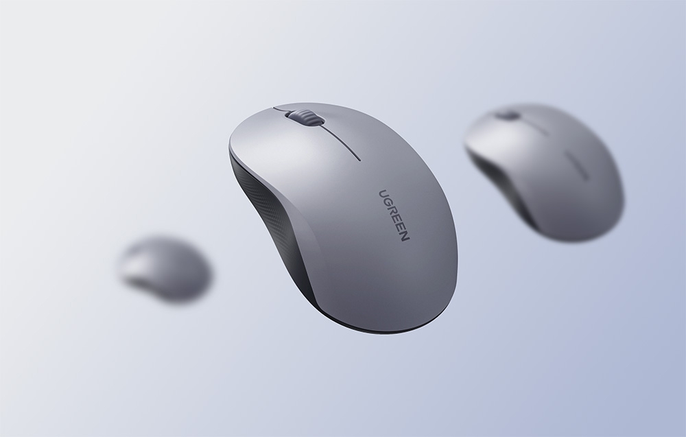 Ugreen M331 vezeték nélküli multi-mode egér, Bluetooth 5.4 (szürke) 4