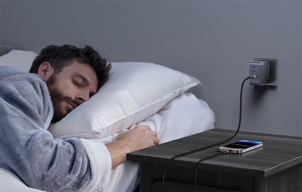 Ugreen Nexode Air, 100W, 3x USB-C, USB, szürke 5