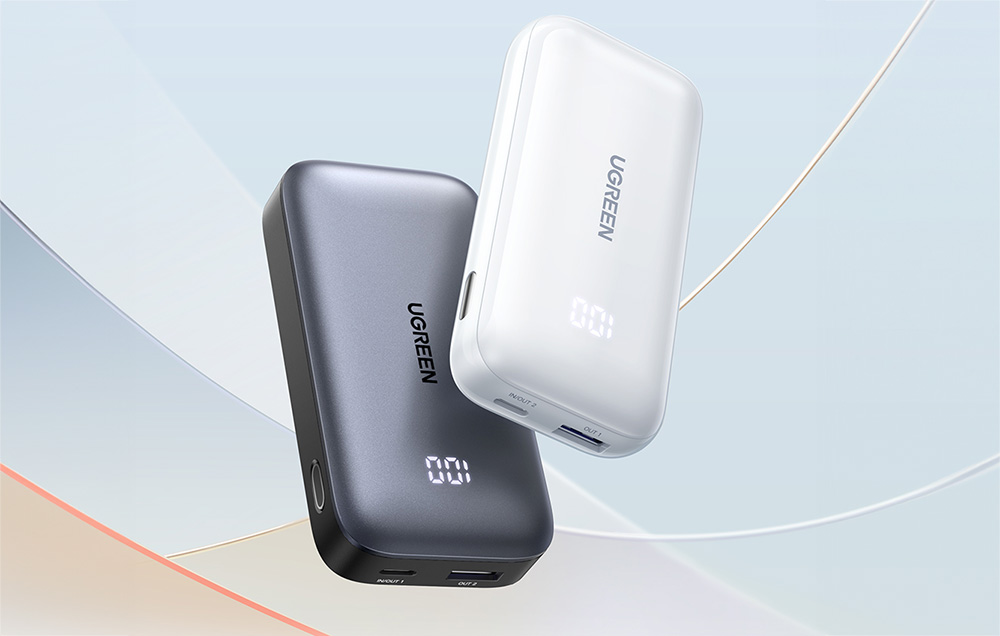 Ugreen Nexode PB501 powerbank, 10000mAh, USB, USB-C, 30W PD, fehér 1