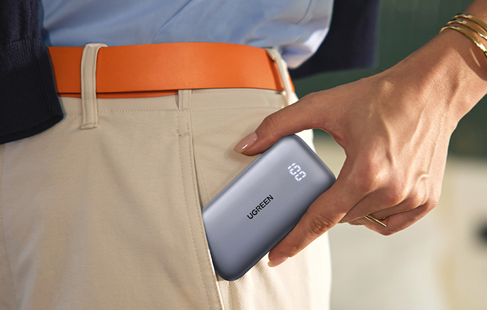 Ugreen Nexode PB501 powerbank, 10000mAh, USB, USB-C, 30W PD, fehér 3
