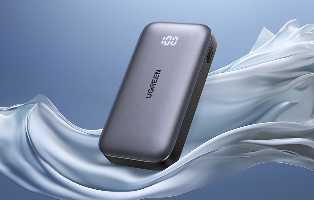 Ugreen Nexode PB502 powerbank, 10000mAh, USB, USB-C, 30W PD, fekete 1
