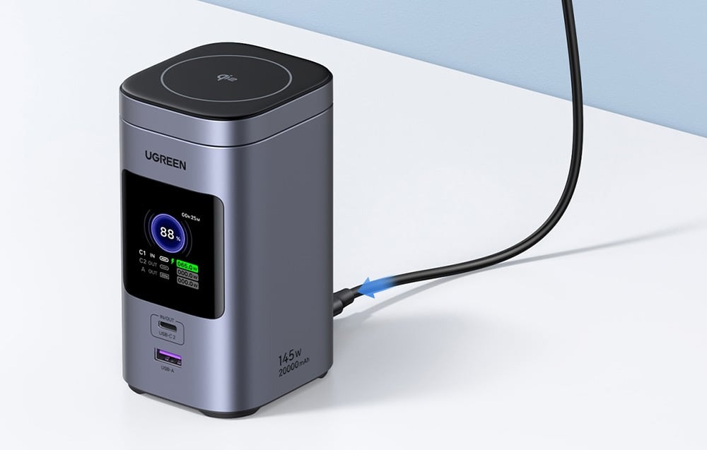 UGREEN Nexode powerbank, 20000mAh, 145W, Qi2 1