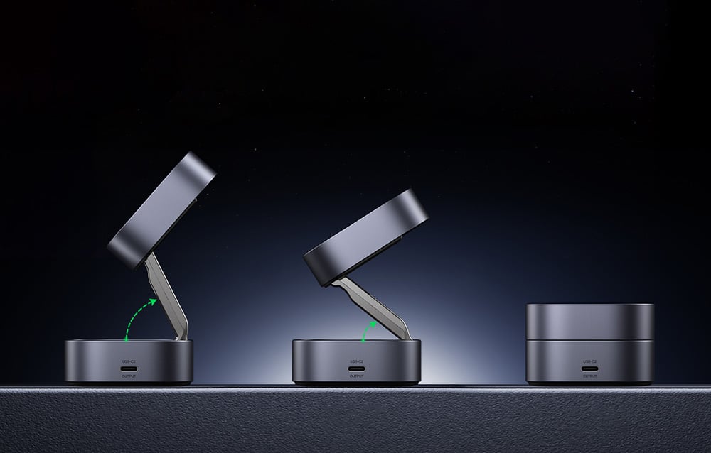 Ugreen W256 Qi induktív töltő 2:1 iPhone-hoz, AirPods-hoz, 20W, fekete, USB-C - USB-C kábel 1m 4
