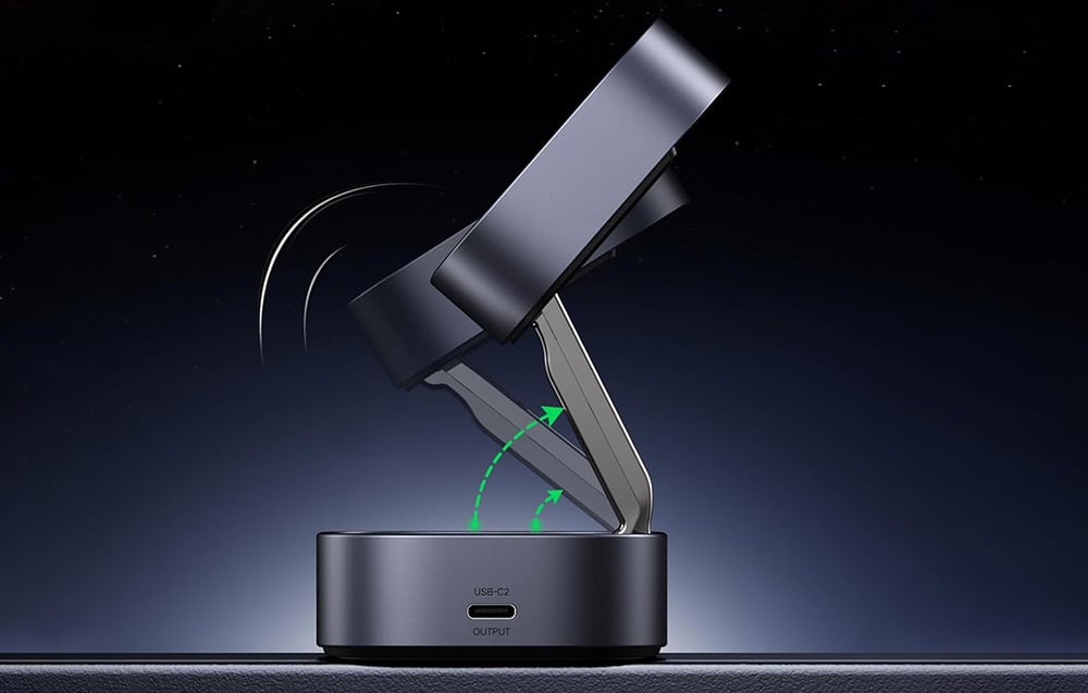 Ugreen W256 Qi induktív töltő 2:1 iPhone-hoz, AirPods-hoz, 20W, fekete, USB-C - USB-C kábel 1m 5