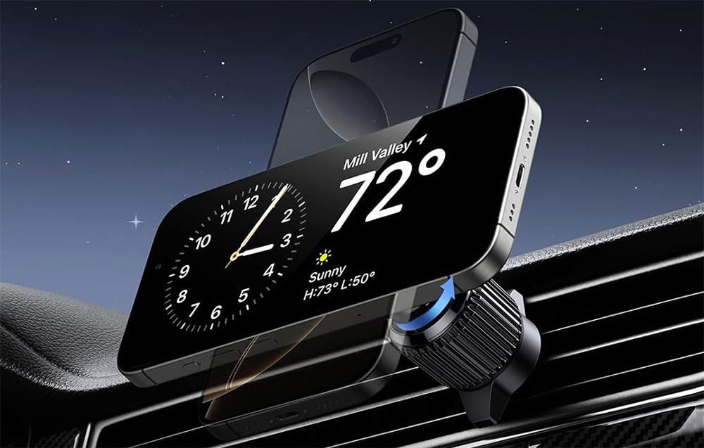 UGREEN W708 mágneses, vezeték nélküli autós töltő, 15W 2